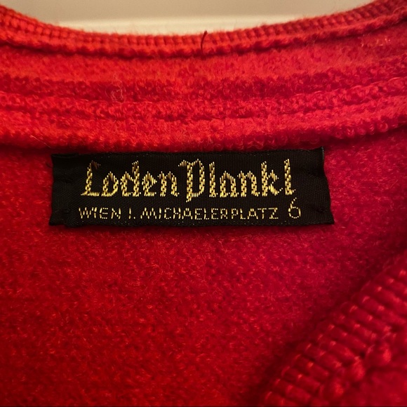 Beautiful Loden Plankl sweater jacket with braid detail - Picture 7 of 9